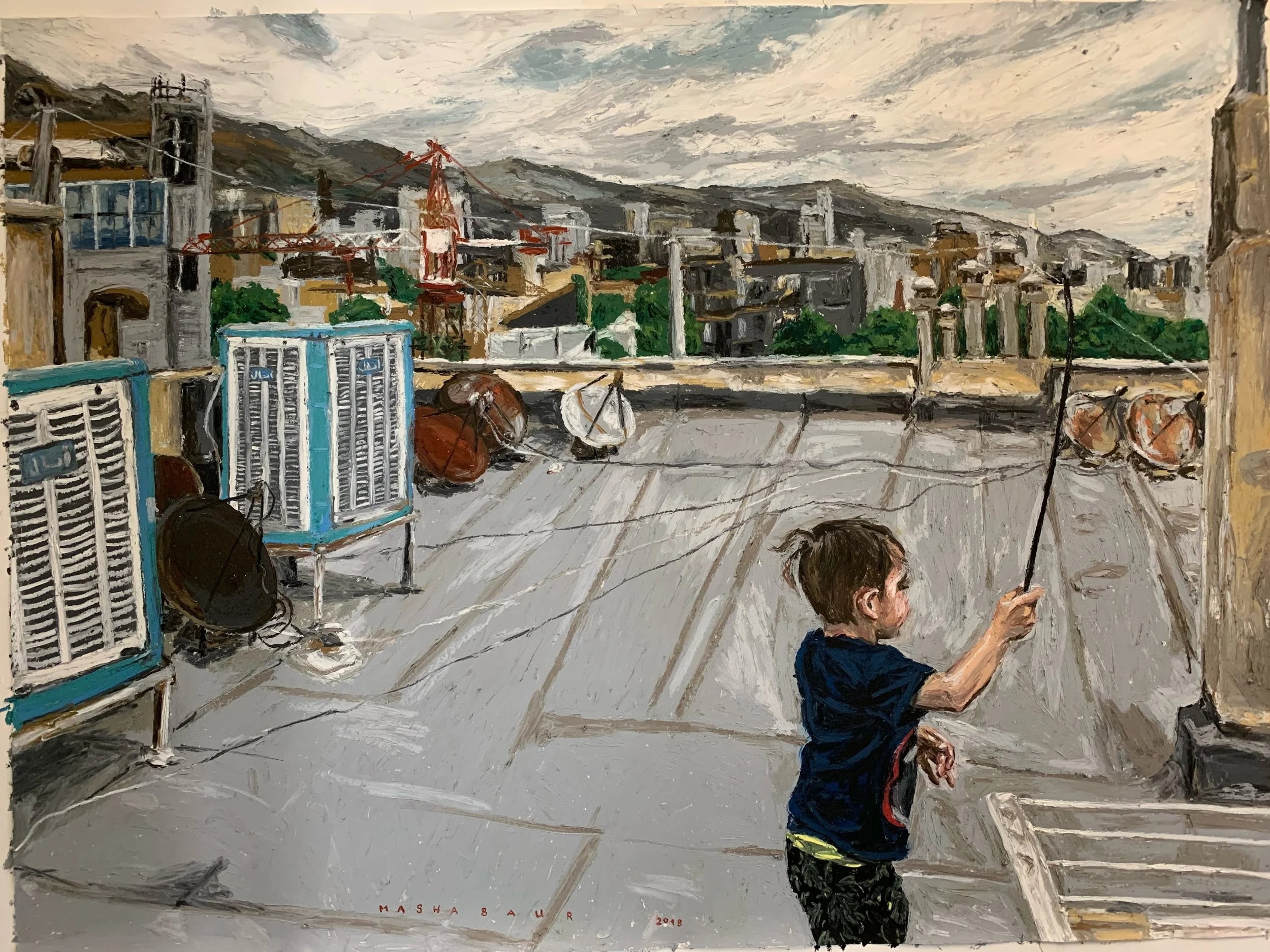 Conductor on a Rooftop
