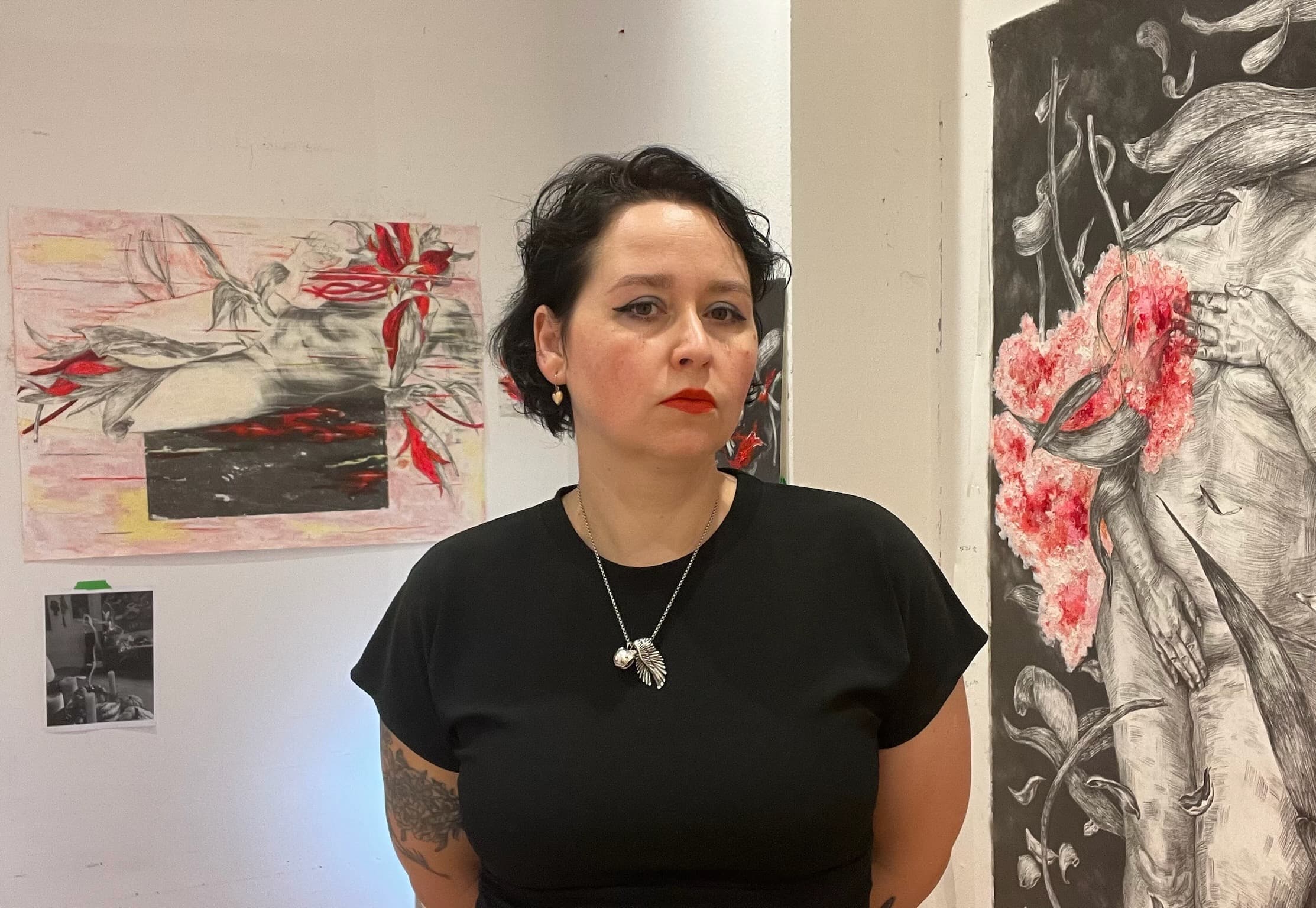 Masha Baur in her studio